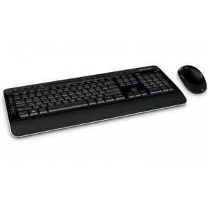 Microsoft | Keyboard and mouse | Wireless Desktop 3050 with AES | Keyboard and Mouse Set | Wireless | Mouse included | RU | Blac